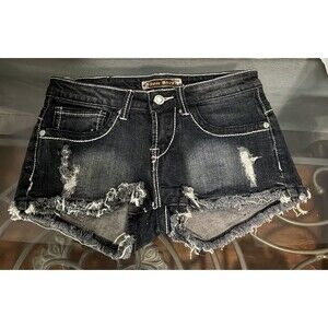 Silver Diva Juniors Denim Shorts Size 3